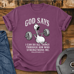 I Can Do All Things Through Him T Shirt Gift For Fitness Lover