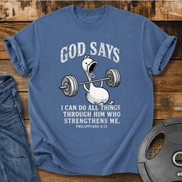 I Can Do All Things Through Him T Shirt Gift For Fitness Lover