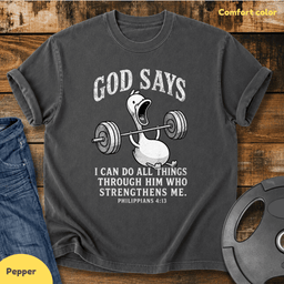 I Can Do All Things Through Him T Shirt Gift For Fitness Lover