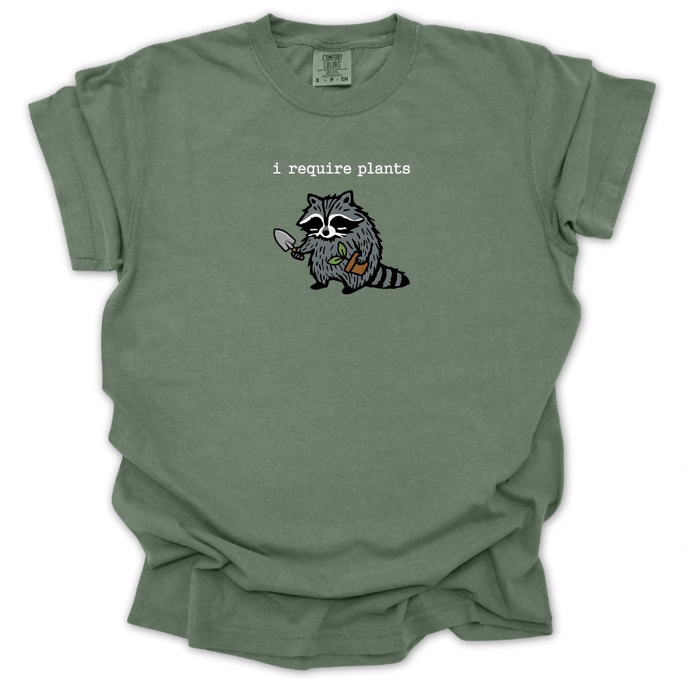 I Require Plants T Shirt Gift For Gardener