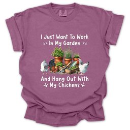 Garden And Chickens T Shirt Gift For Gardener