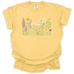 Wild Flowers T Shirt Gift For Gardener