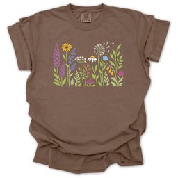 Wild Flowers T Shirt Gift For Gardener