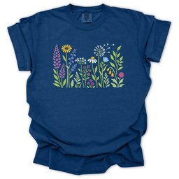 Wild Flowers T Shirt Gift For Gardener