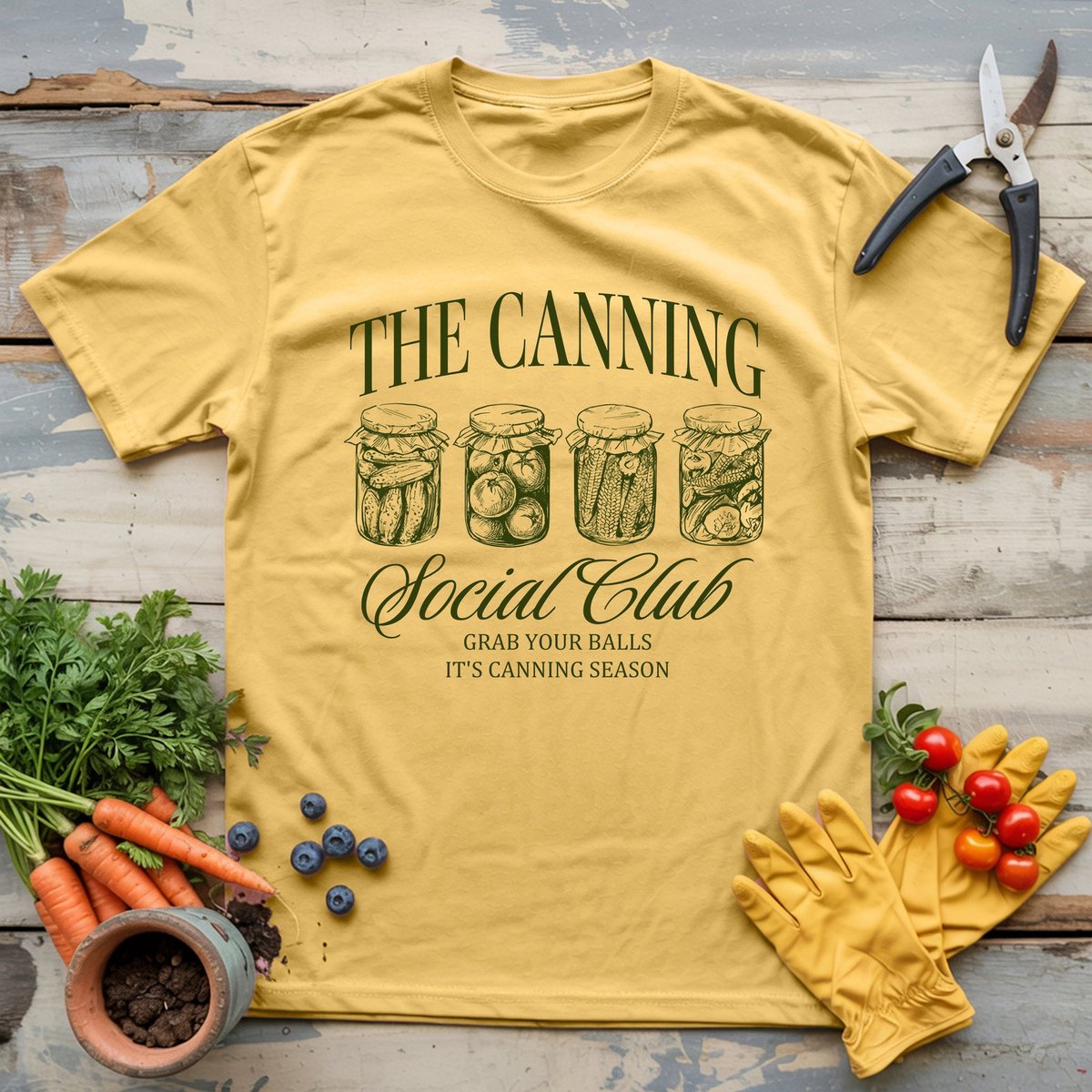 The Canning Social Club T Shirt Gift For Gardener