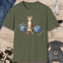 67 Progress Cat T Shirt Gift For Fitness Lover