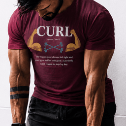 Curl Definition T Shirt Gift For Fitness Lover