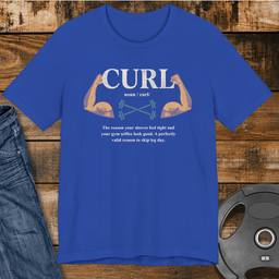Curl Definition T Shirt Gift For Fitness Lover