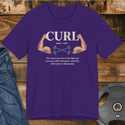 Curl Definition T Shirt Gift For Fitness Lover