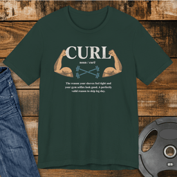 Curl Definition T Shirt Gift For Fitness Lover