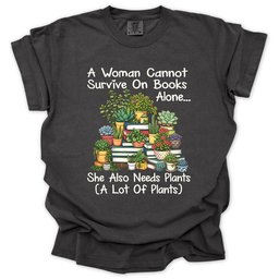 Books And Plants Lover T Shirt Gift For Gardener