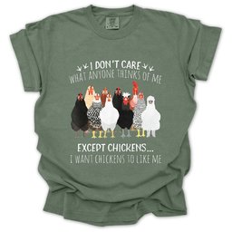 Chicken Approval T Shirt Gift For Gardener