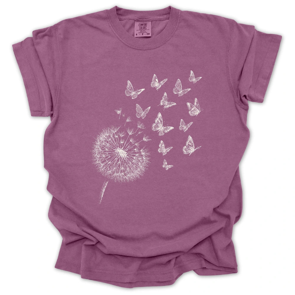 Dandelion Magic T Shirt Gift For Gardener