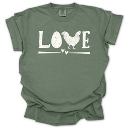 Chicken Love T Shirt Gift For Gardener