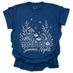 Summer Nights T Shirt Gift For Gardener
