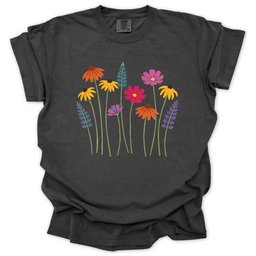 Artistic Wildflower T Shirt Gift For Gardener