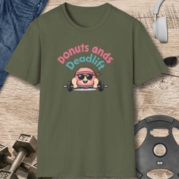 Donuts And Deadlifts T Shirt Gift For Fitness Lover