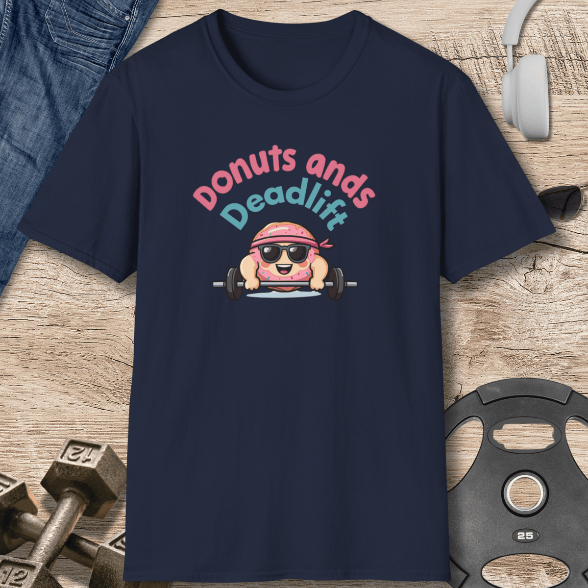 Donuts And Deadlifts T Shirt Gift For Fitness Lover