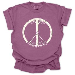 Peace Symbol T Shirt Gift For Gardener