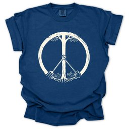 Peace Symbol T Shirt Gift For Gardener