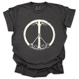 Peace Symbol T Shirt Gift For Gardener