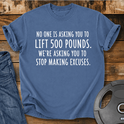 500 Pounds Vintage Wash T Shirt Gift For Fitness Lover