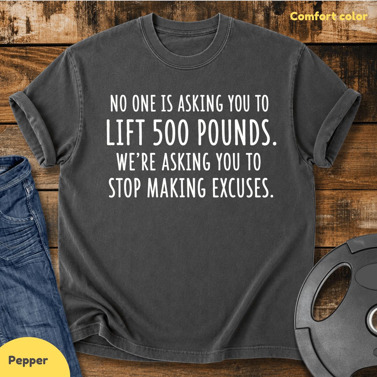 500 Pounds Vintage Wash T Shirt Gift For Fitness Lover