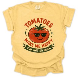 Tomatoes Make Me Happy T Shirt Gift For Gardener