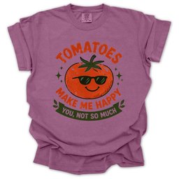 Tomatoes Make Me Happy T Shirt Gift For Gardener