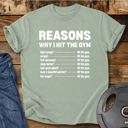 I Hit The Gym Vintage Wash T Shirt Gift For Fitness Lover