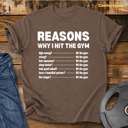 I Hit The Gym Vintage Wash T Shirt Gift For Fitness Lover