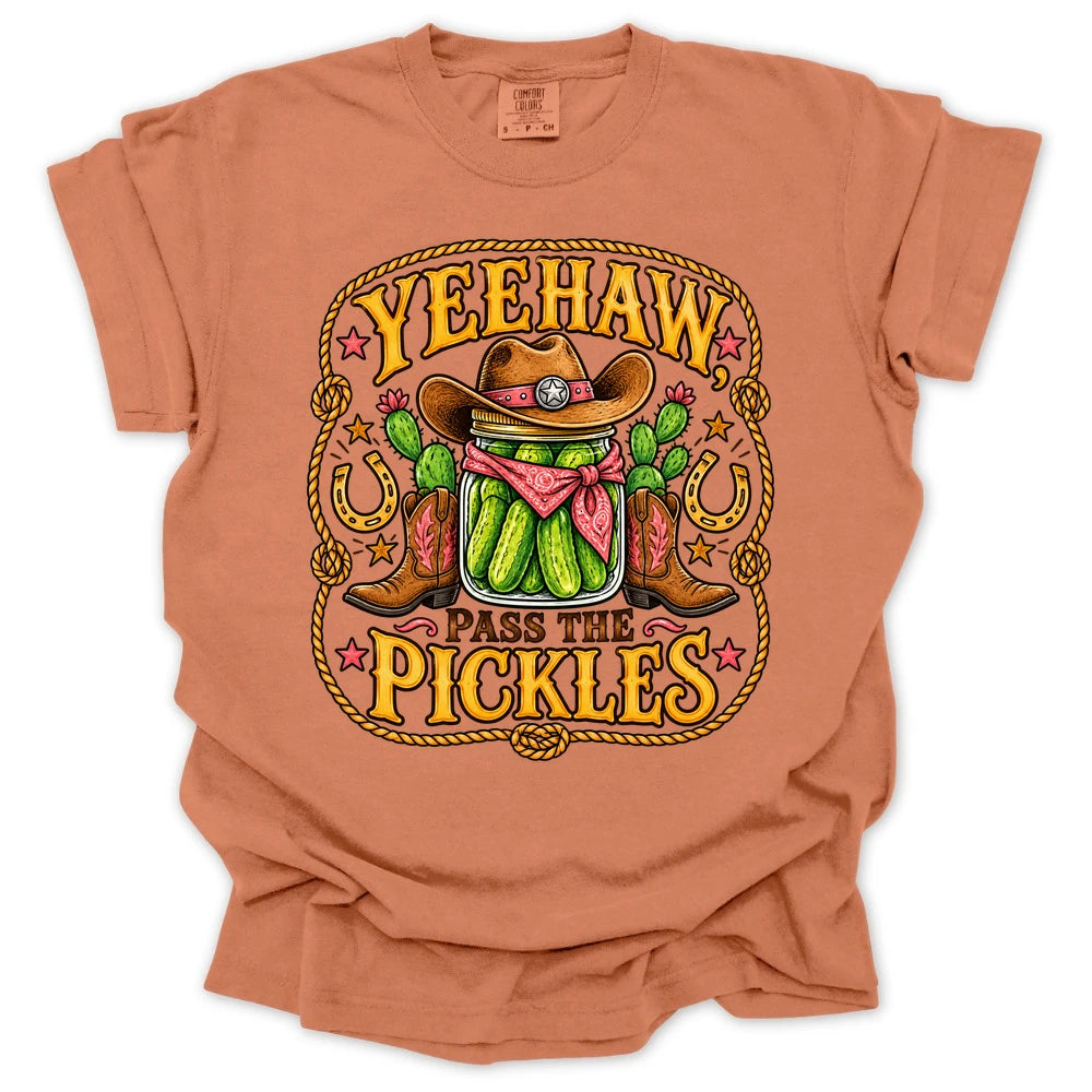 Cowgirl Pickle Club T Shirt Gift For Gardener