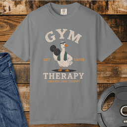 Gym Therapy Vintage Wash T Shirt Gift For Fitness Lover