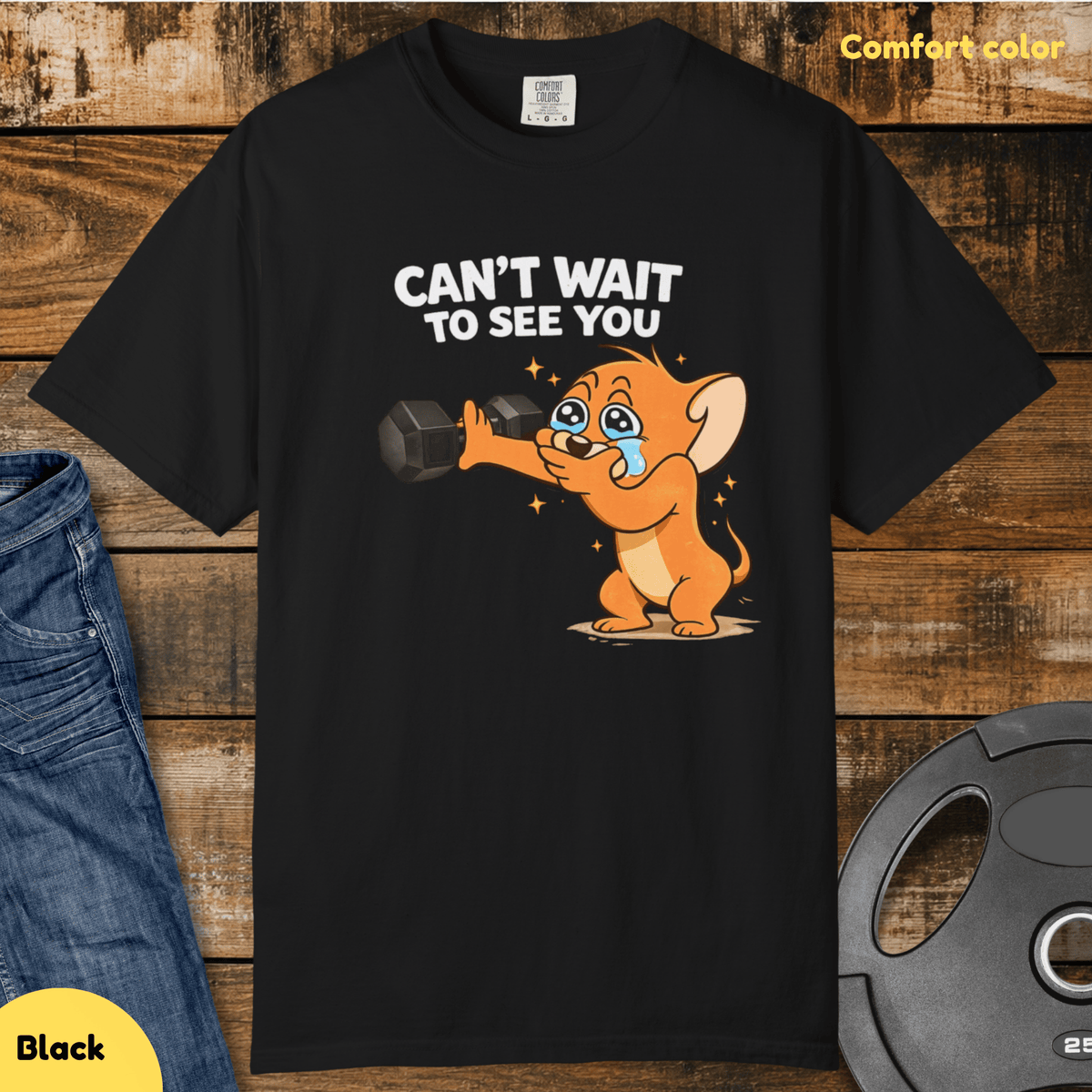 Cant Wait To See You Vintage Wash T Shirt Gift For Fitness Lover