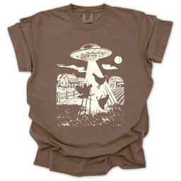 Ufo Chickens T Shirt Gift For Gardener