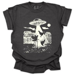Ufo Chickens T Shirt Gift For Gardener