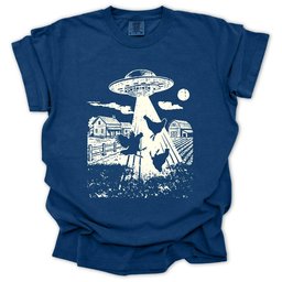 Ufo Chickens T Shirt Gift For Gardener