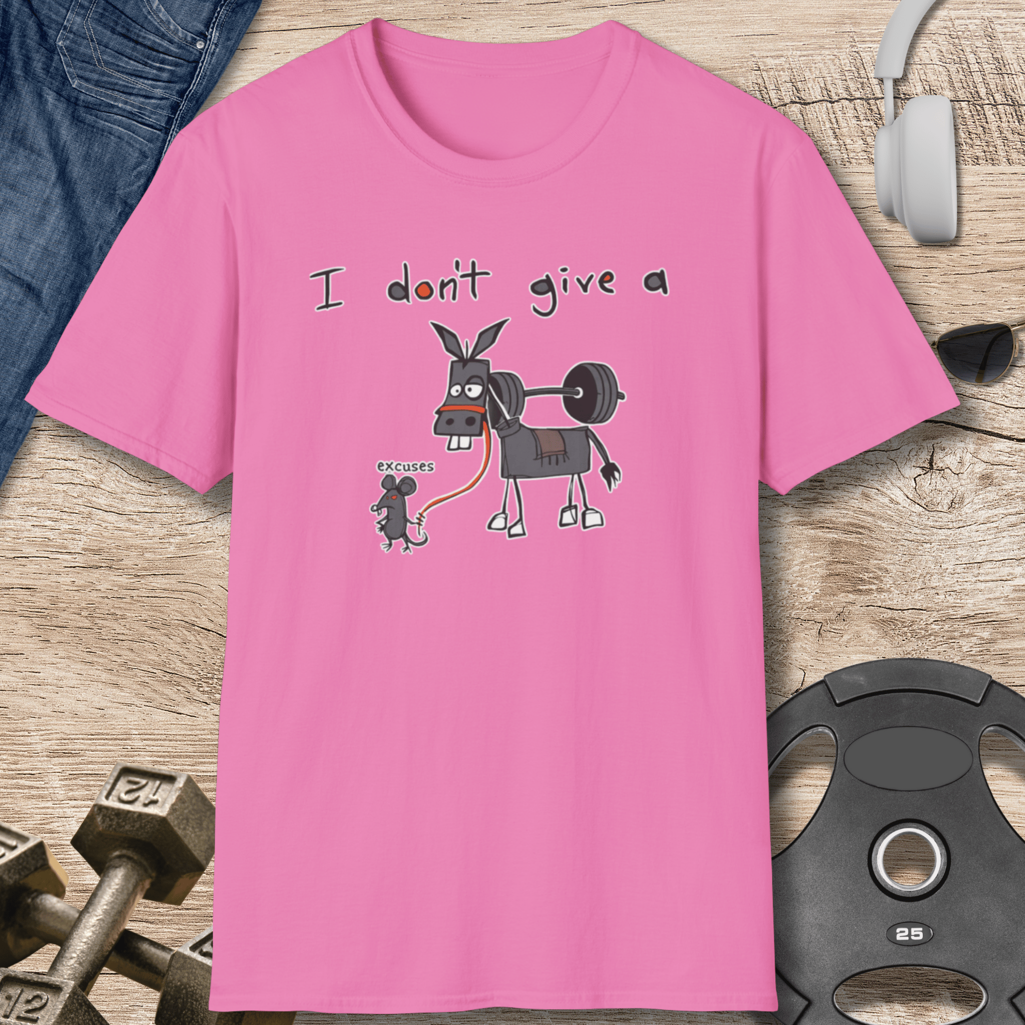 I Dont Give A Rats T Shirt Gift For Fitness Lover
