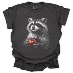 Raccoon And Tomato T Shirt Gift For Gardener