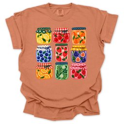 Happy Harvest Jars T Shirt Gift For Gardener
