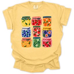 Happy Harvest Jars T Shirt Gift For Gardener