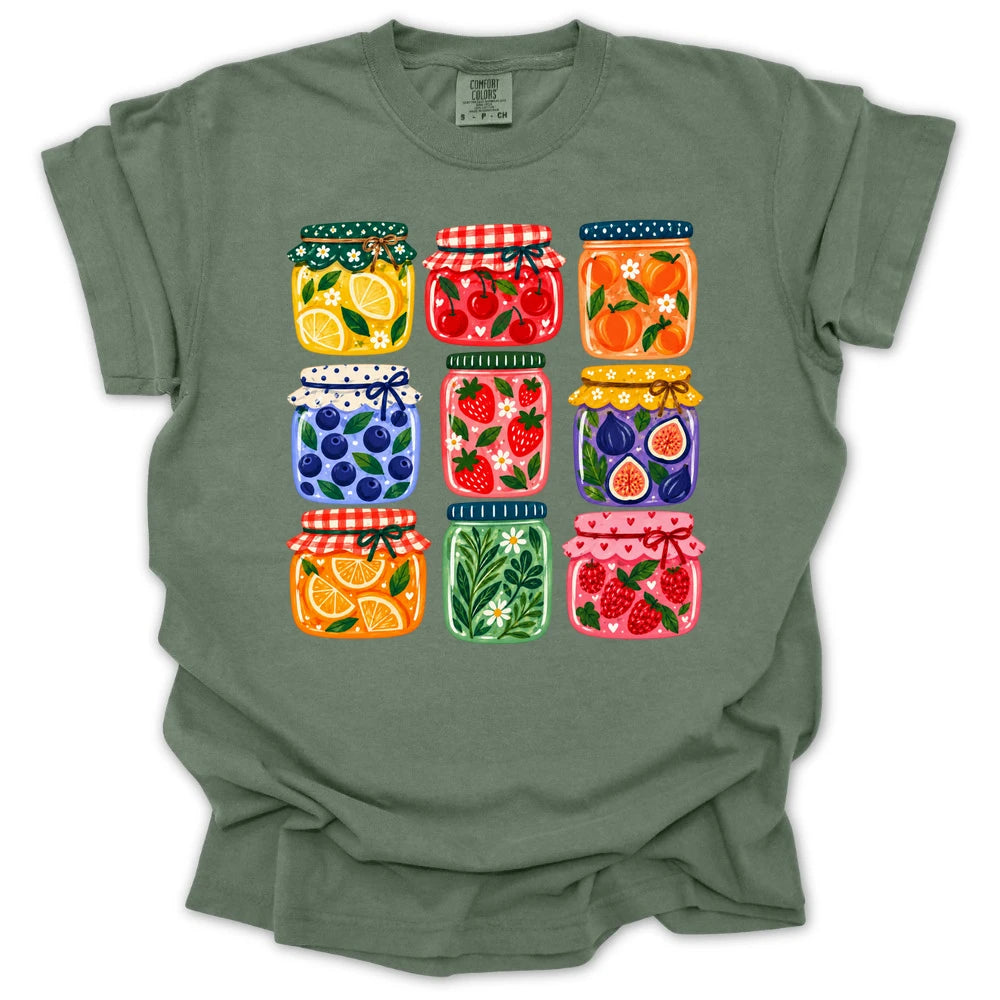 Happy Harvest Jars T Shirt Gift For Gardener