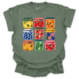 Happy Harvest Jars T Shirt Gift For Gardener