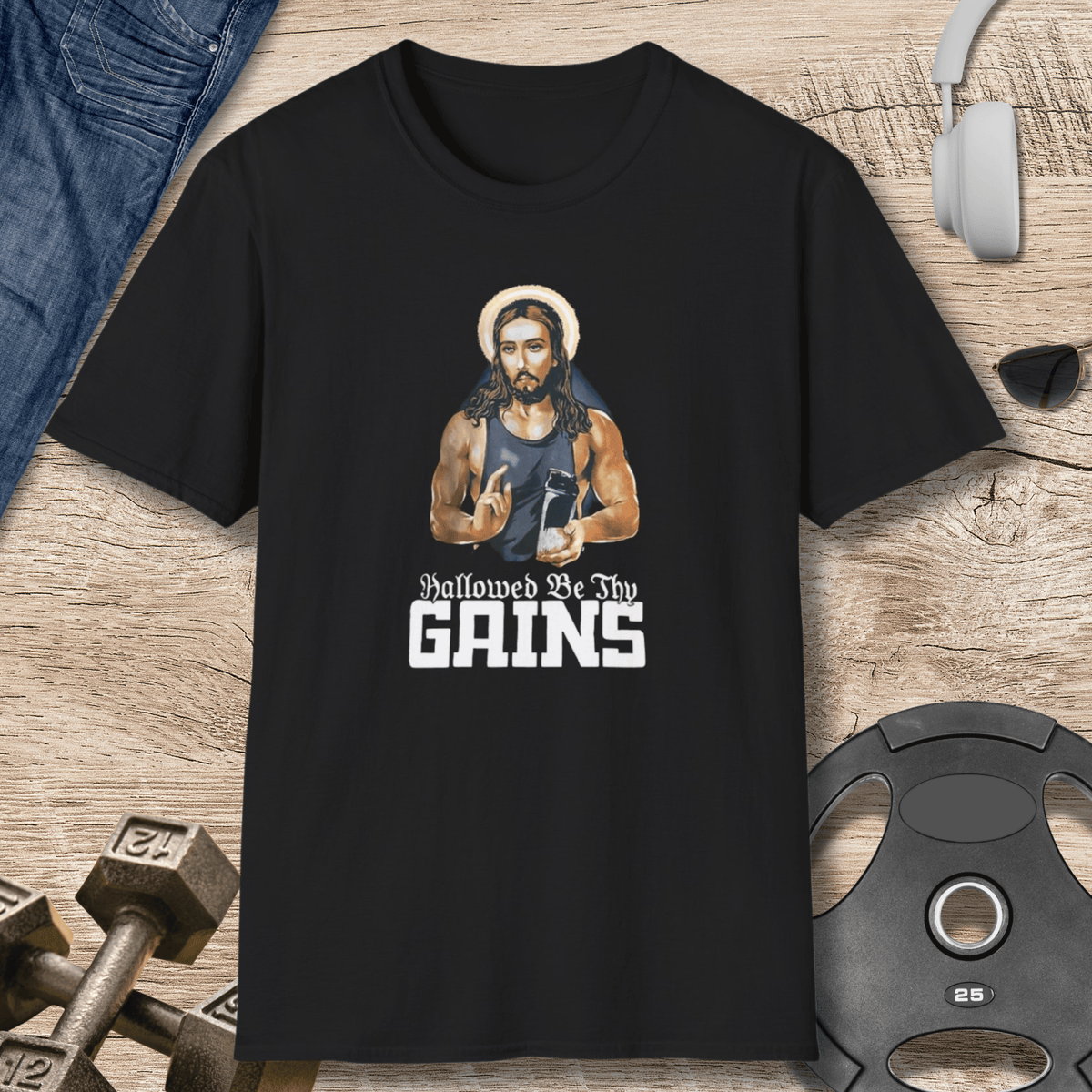 Fitness Jesus T Shirt Gift For Fitness Lover