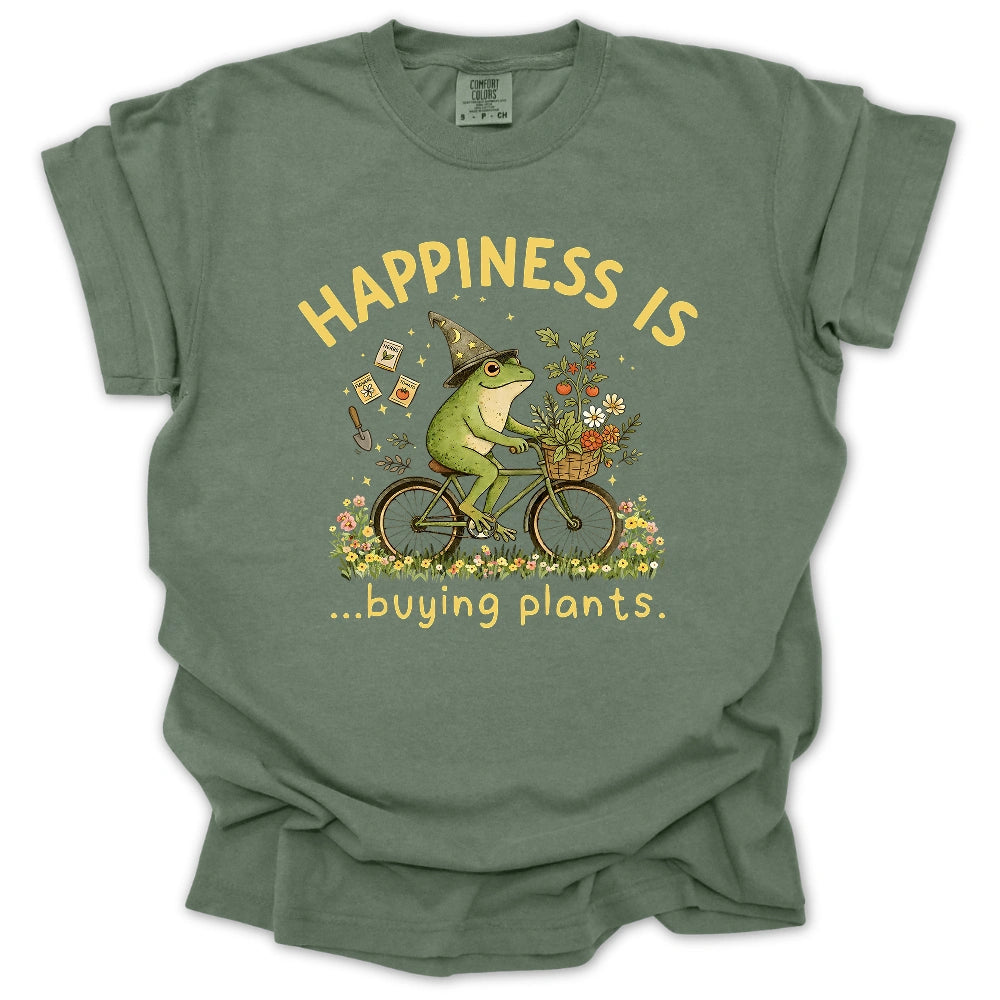 Happiness Is Buying Plants T Shirt Gift For Gardener
