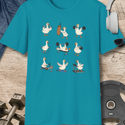 Goose Poses T Shirt Gift For Fitness Lover