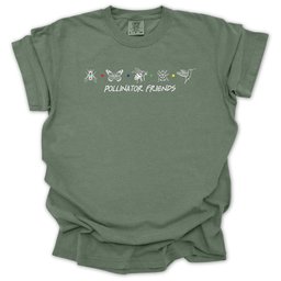 Pollinator Friends T Shirt Gift For Gardener