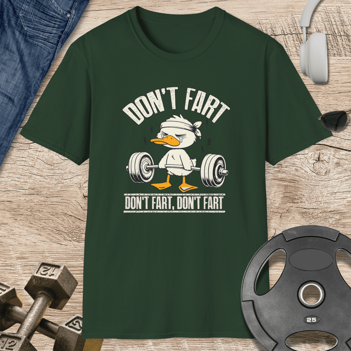 Dont Fart Duck Weightlifting T Shirt Gift For Fitness Lover