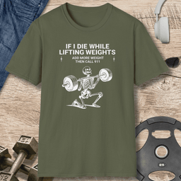 Call 911 Skull T Shirt Gift For Fitness Lover