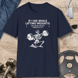 Call 911 Skull T Shirt Gift For Fitness Lover